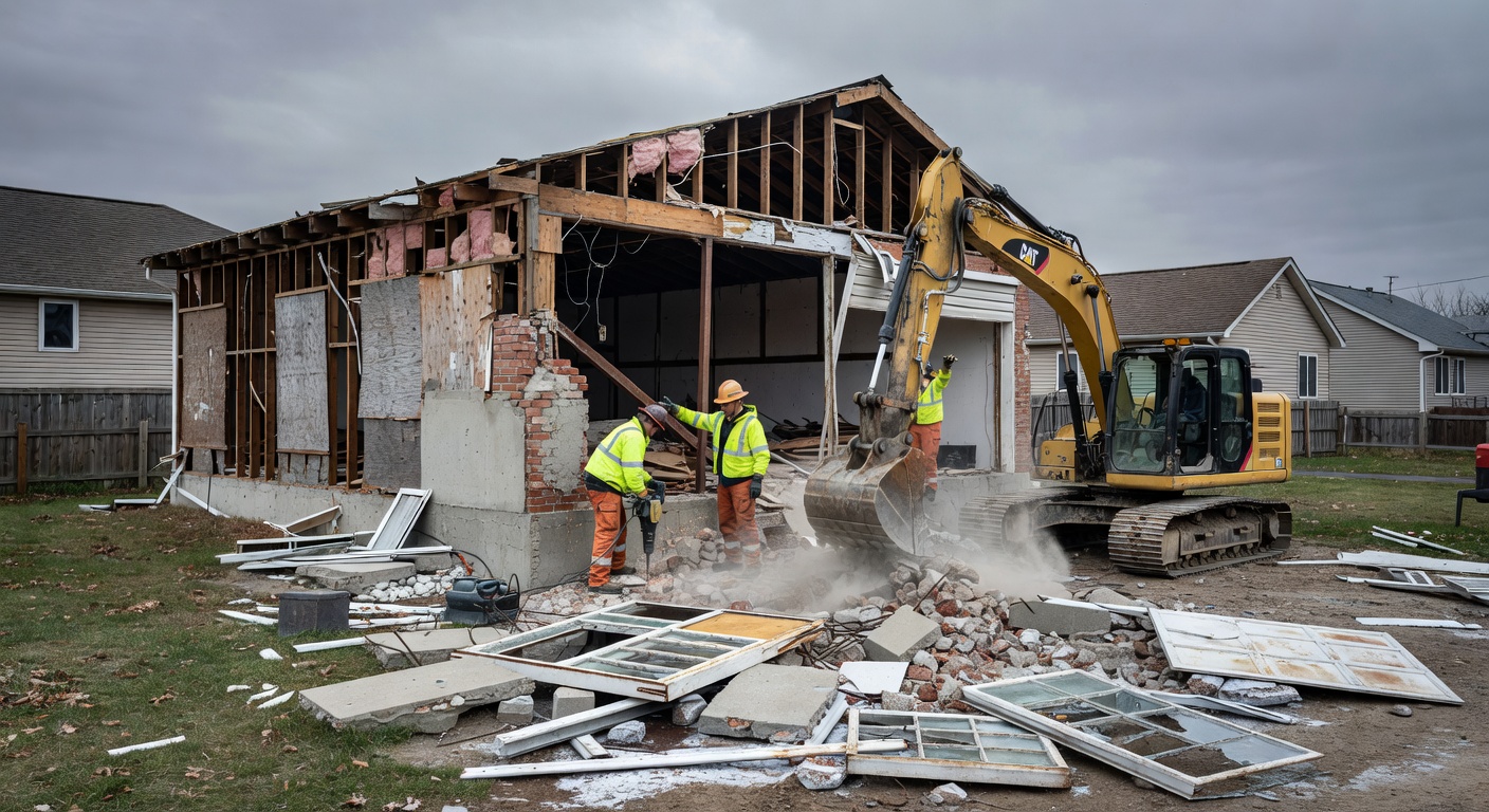 Démolition garage – Mascouche