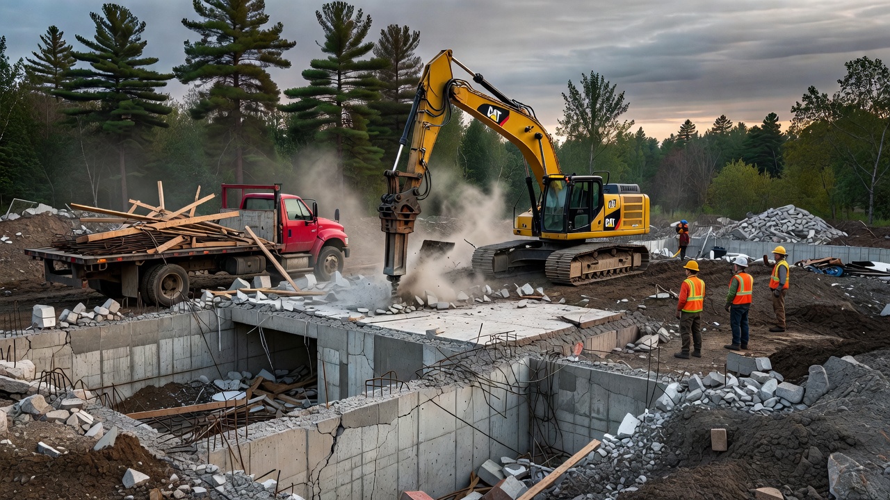 Démolition fondation – Rawdon